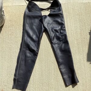 On Course FULL-LENGTH Leather Equestrian Riding Chaps - Size R/M